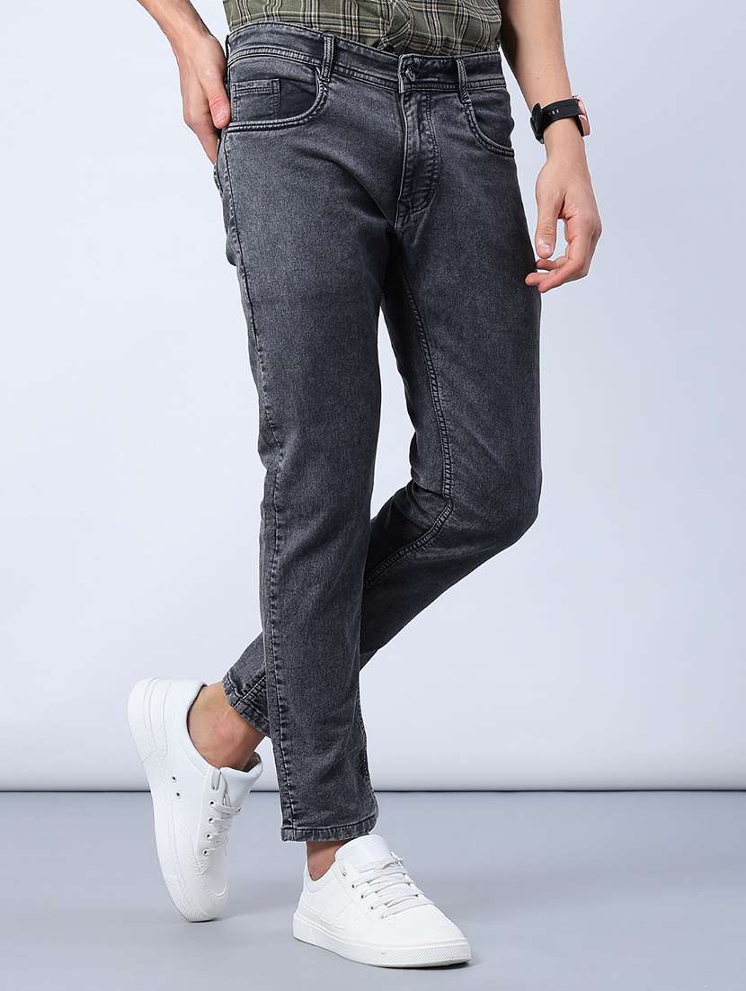 men solid mid rise slim fit jean - 21912458 -  Standard Image - 1