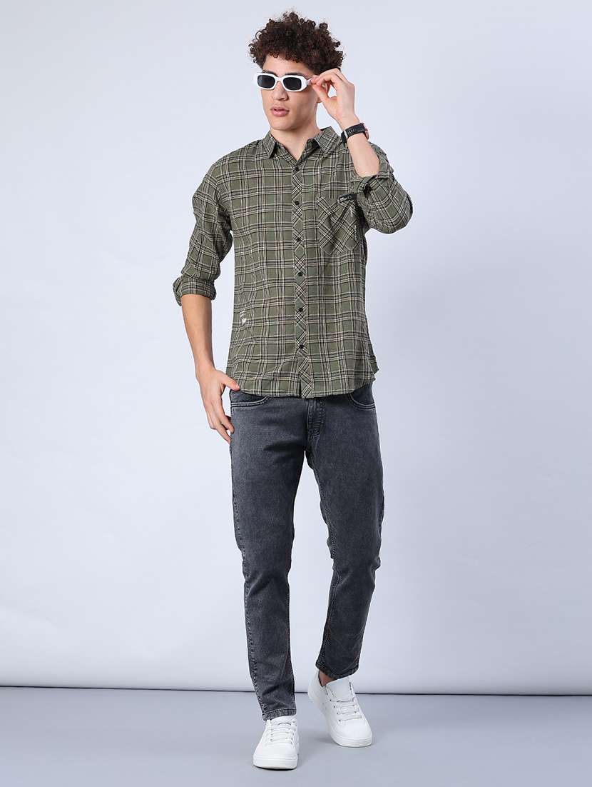 men solid mid rise slim fit jean - 21912458 -  Standard Image - 4