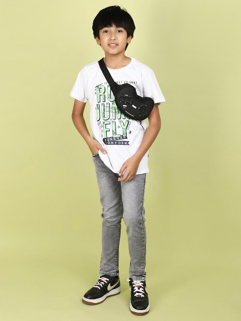 boys grey mid rise slim fit jean - 21913038 - Standard Image - 4