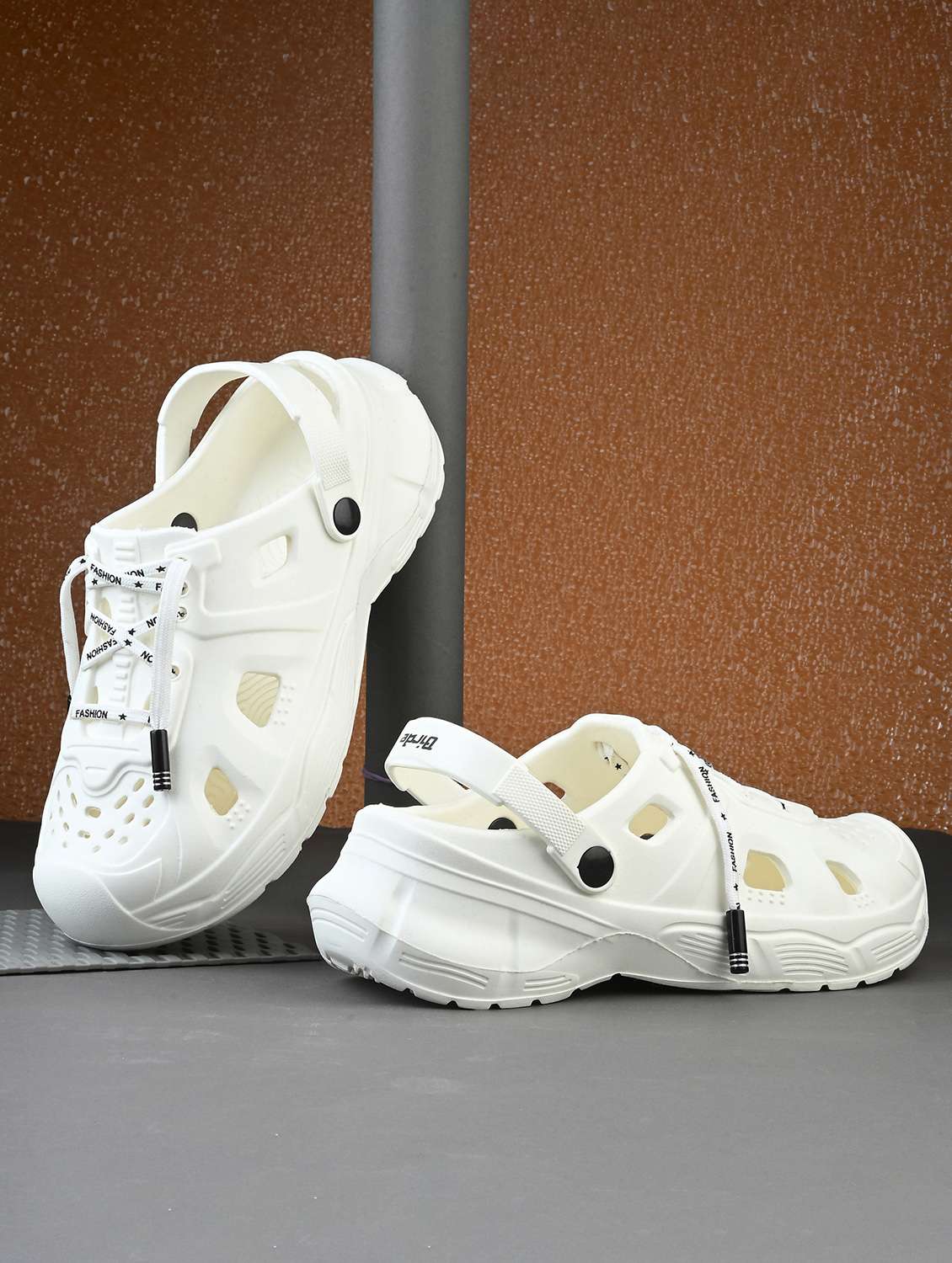 men white slip on clog