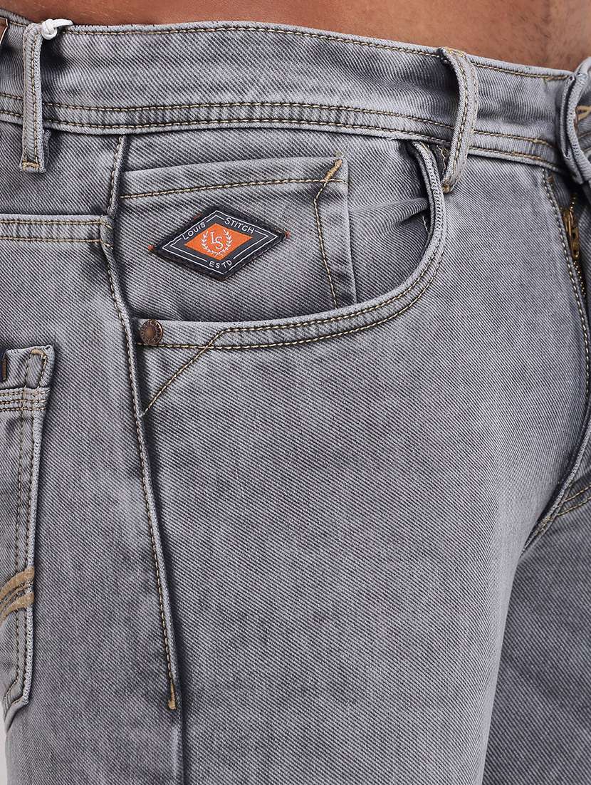 men mid rise full length skinny fit denim jeans - 21913077 -  Standard Image - 4