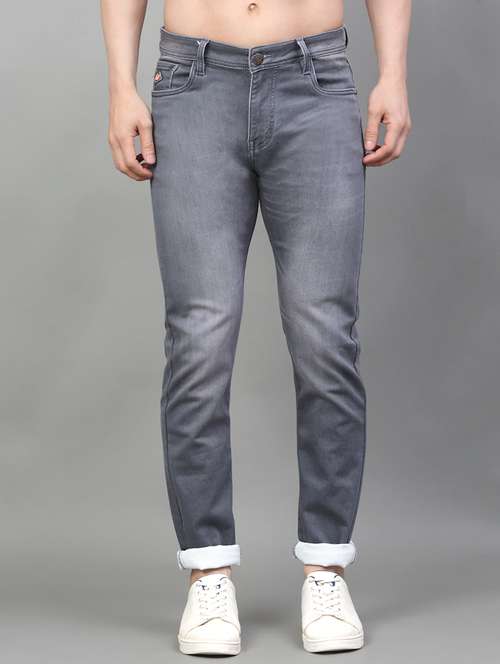 men mid rise full length slim fit denim jeans - 21913085 - Standard Image - 0
