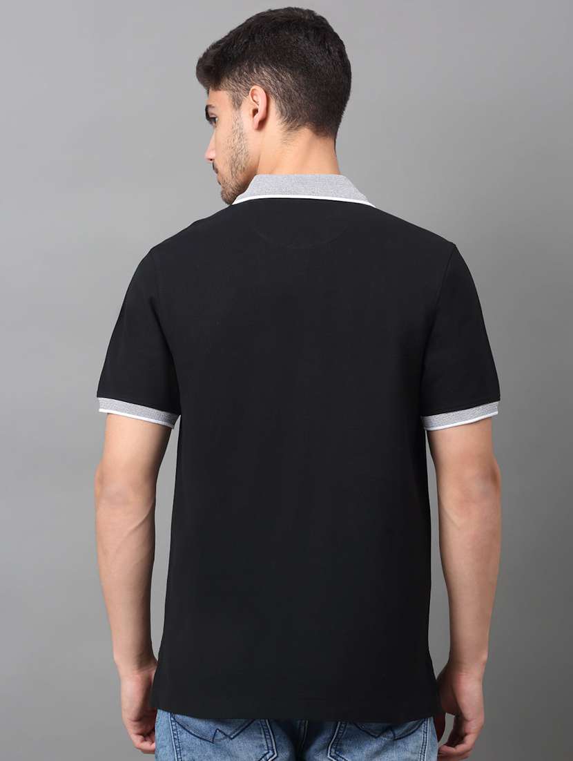 men solid short sleeve regualr fit polo t-shirt - 21913149 -  Standard Image - 1