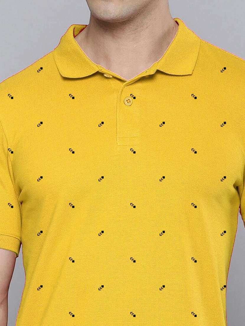 men printed short sleeve regular fit polo t-shirt - 21913279 -  Standard Image - 4