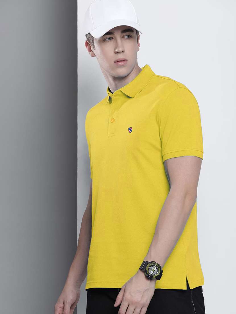 men solid short sleeve regular fit polo t-shirt - 21913282 -  Standard Image - 1