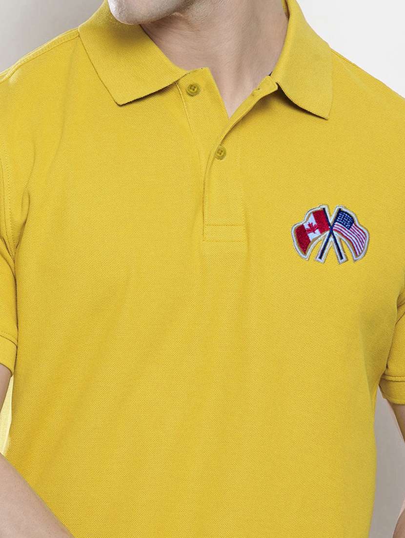 men solid short sleeve regular fit polo t-shirt - 21913285 -  Standard Image - 4
