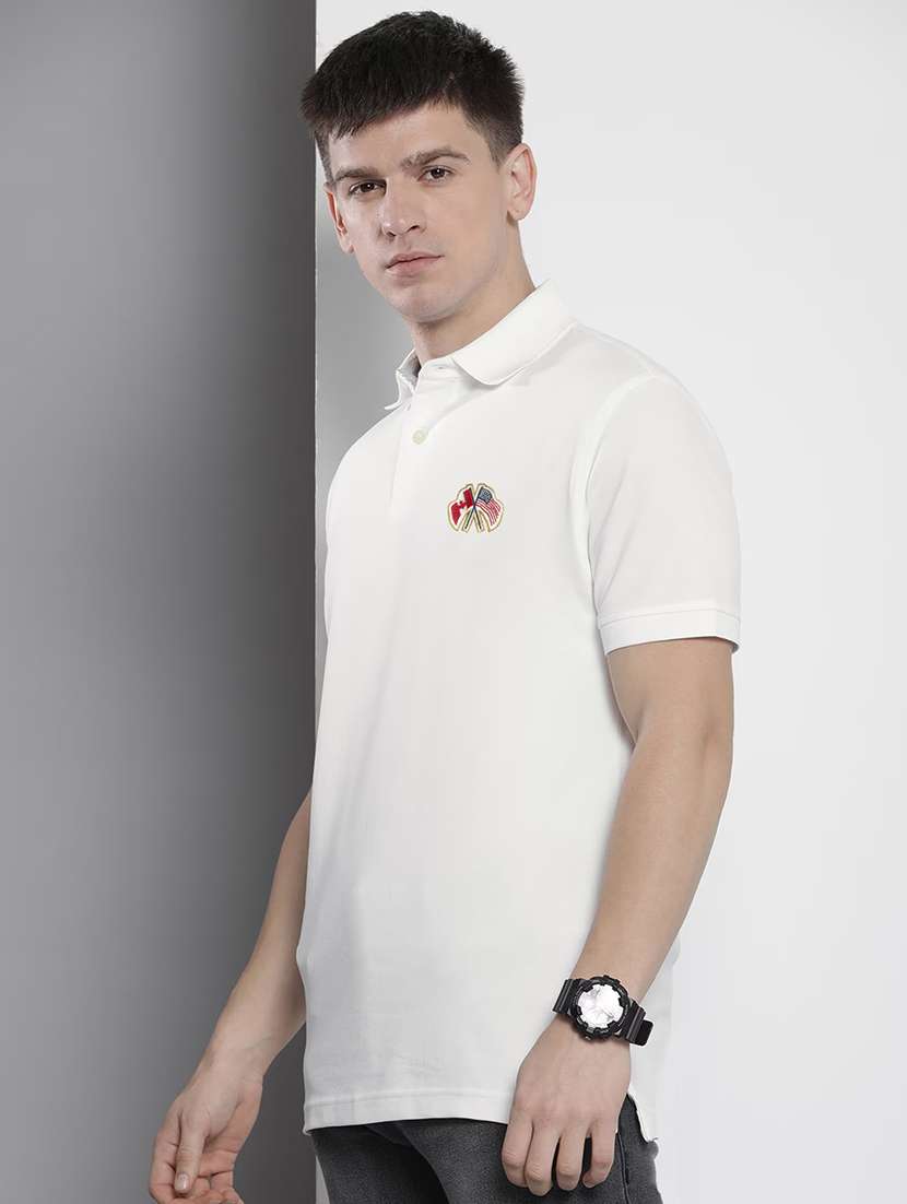 men solid short sleeve regular fit polo t-shirt - 21913286 -  Standard Image - 1