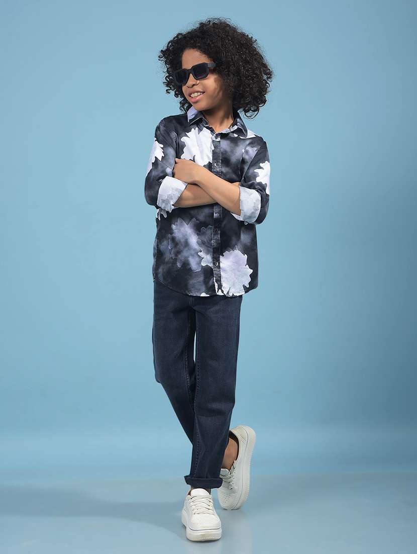 boys printed collared long sleeves shirt - 21913478 -  Standard Image - 4