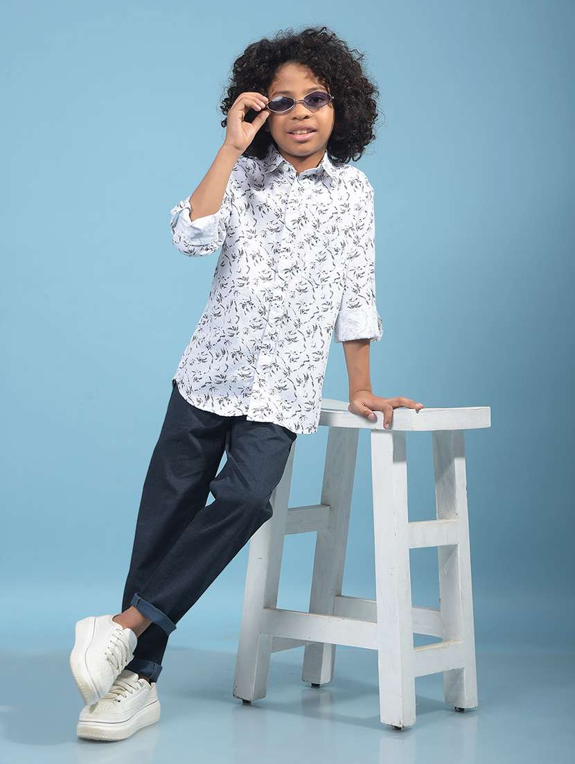 boys printed collared long sleeves shirt - 21913485 -  Standard Image - 4