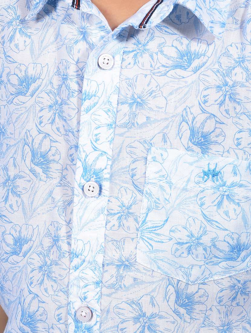 boys floral printed short sleeve casual shirt - 21913490 -  Standard Image - 6