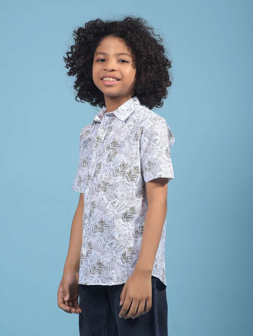 boys printed short sleeve casual shirt - 21913493 -  Standard Image - 1