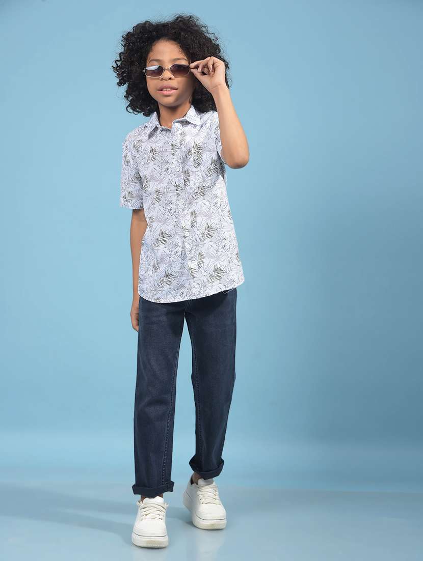 boys printed short sleeve casual shirt - 21913493 -  Standard Image - 4