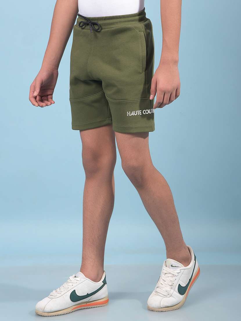 boys solid mid rise regular fit shorts  - 21913503 -  Standard Image - 1
