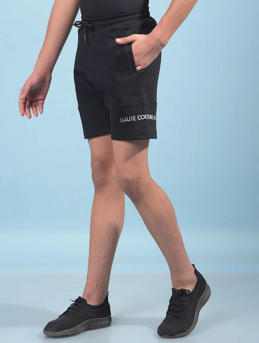 boys solid mid rise regular fit shorts  - 21913505 -  Standard Image - 1