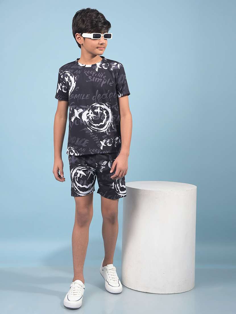 boys printed mid rise regular fit shorts  - 21913506 -  Standard Image - 6