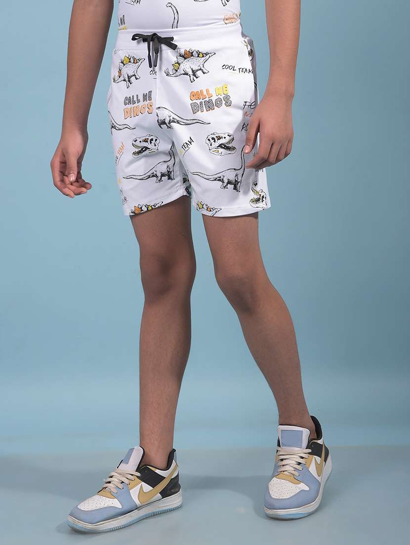 boys printed mid rise regular fit shorts  - 21913507 -  Standard Image - 1