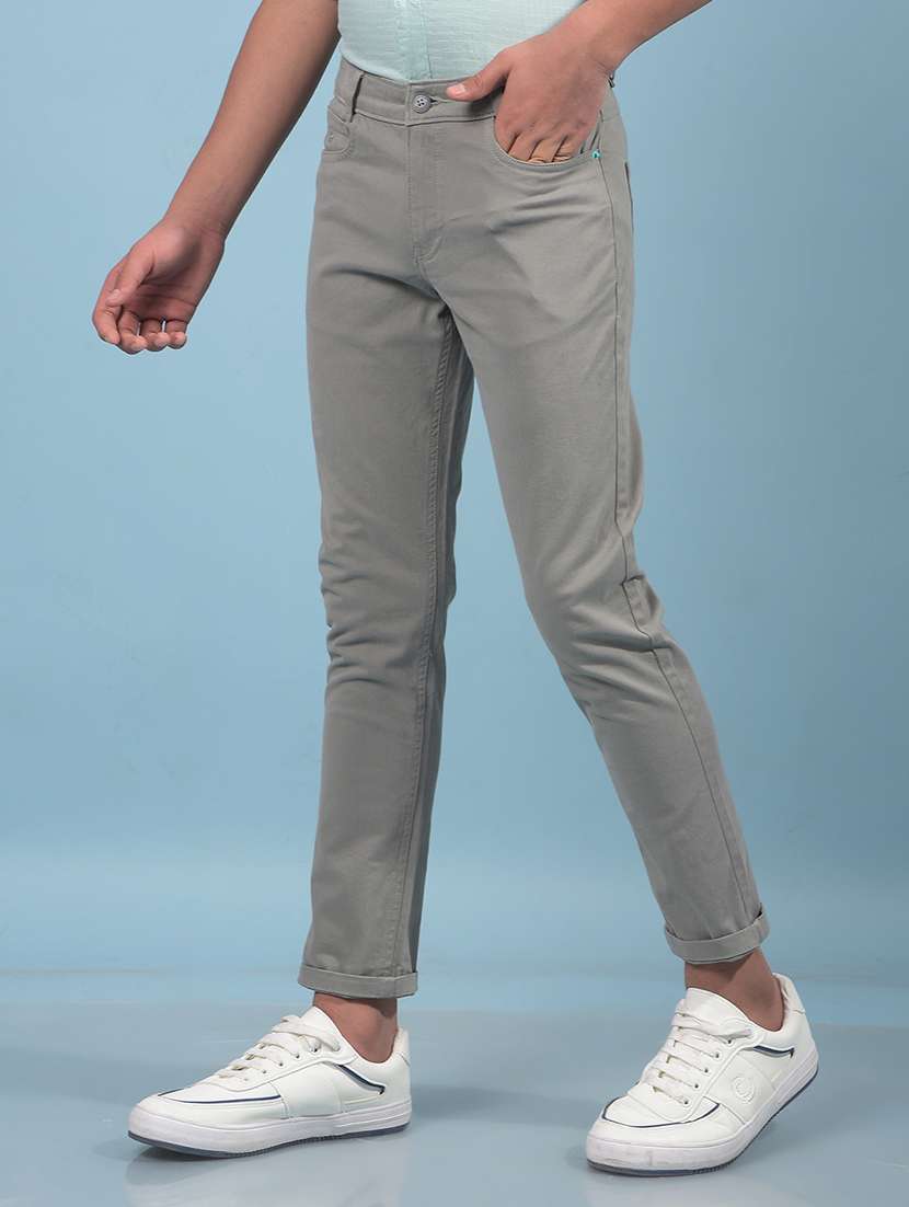 boys solid mid rise slim fit chino - 21913515 -  Standard Image - 1