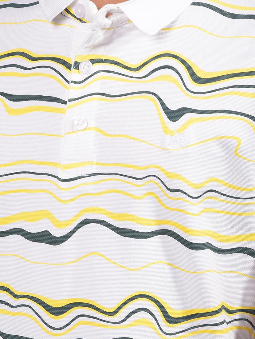 boys white printed short sleeve polo t-shirt - 21913546 - Standard Image - 4