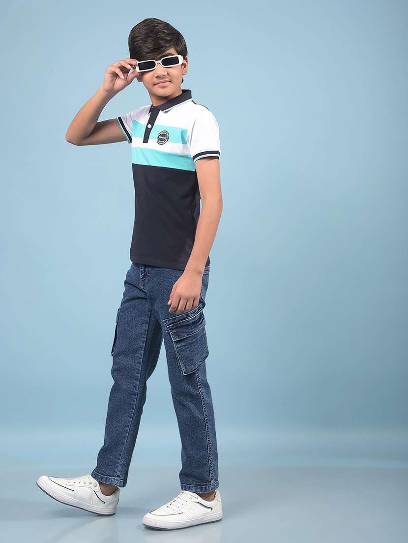 boys color block short sleeve t-shirt - 21913550 -  Standard Image - 6