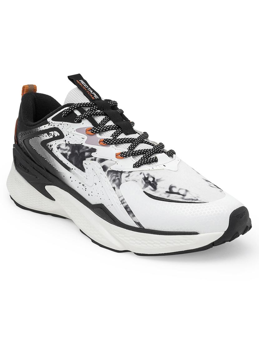 men black & white lace up sport shoe - 21913830 - Standard Image - 1