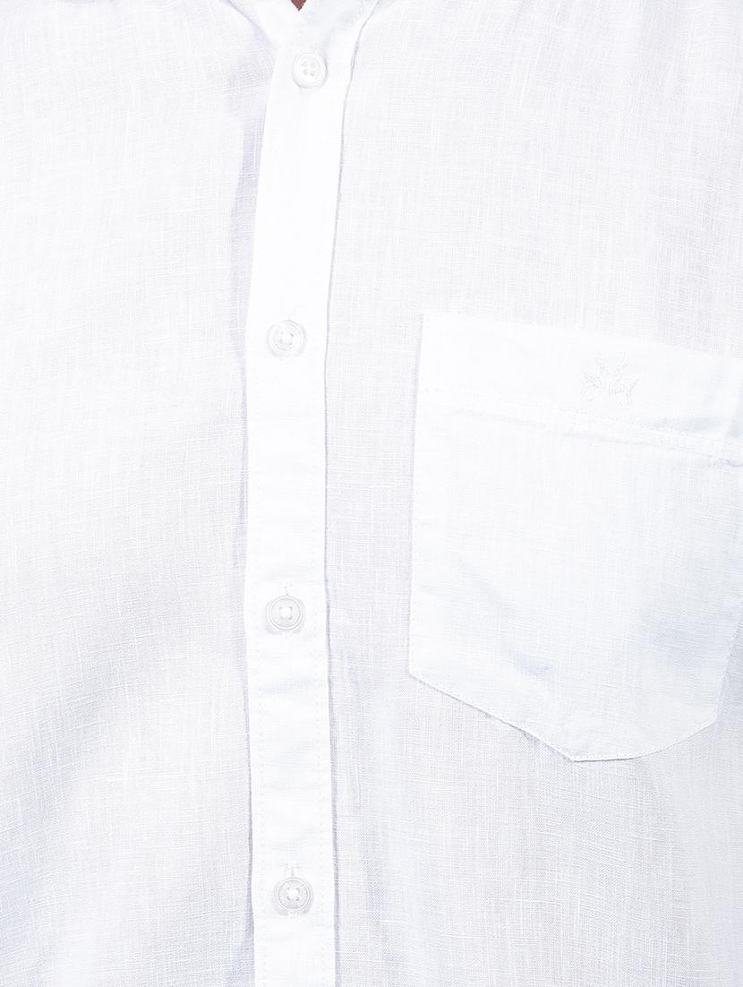 men solid short sleeve slim fit casual shirt - 21914246 - Standard Image - 4