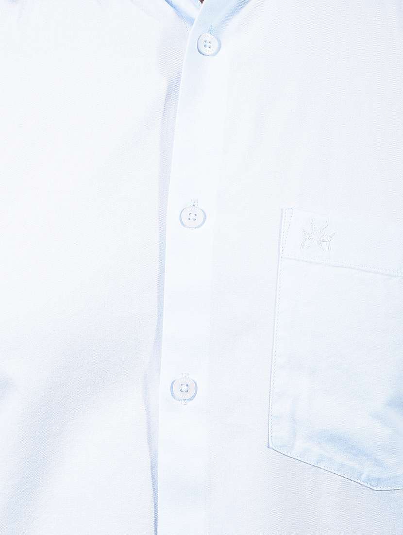 men solid long sleeve slim fit casual shirt - 21914261 -  Standard Image - 4