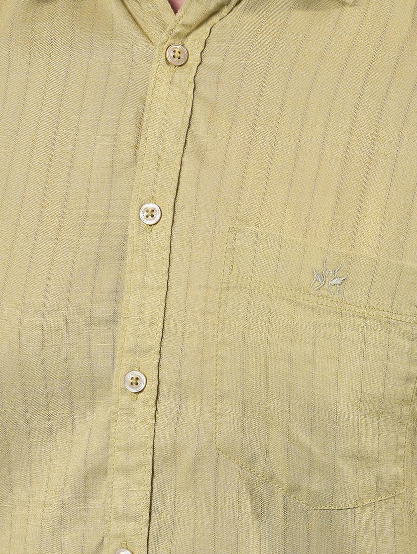 men striped long sleeve slim fit casual shirt - 21914330 - Standard Image - 4