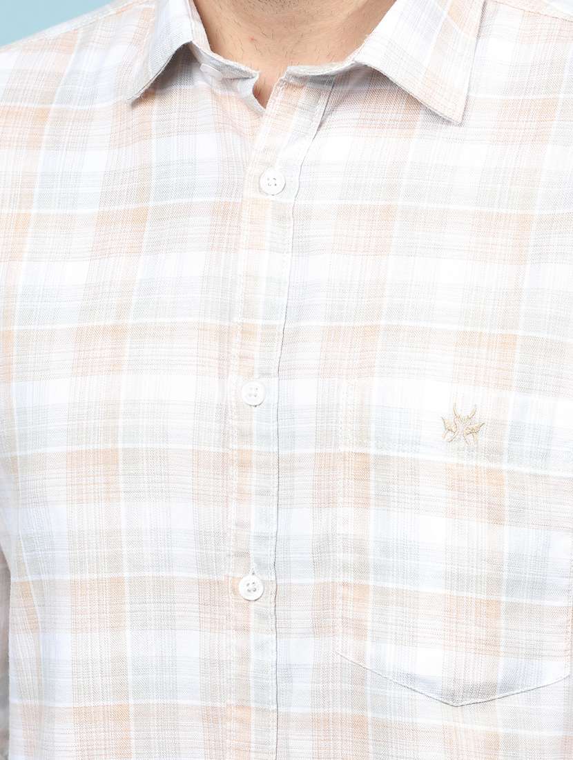 men checkered long sleeve regular fit casual shirt - 21914352 -  Standard Image - 6