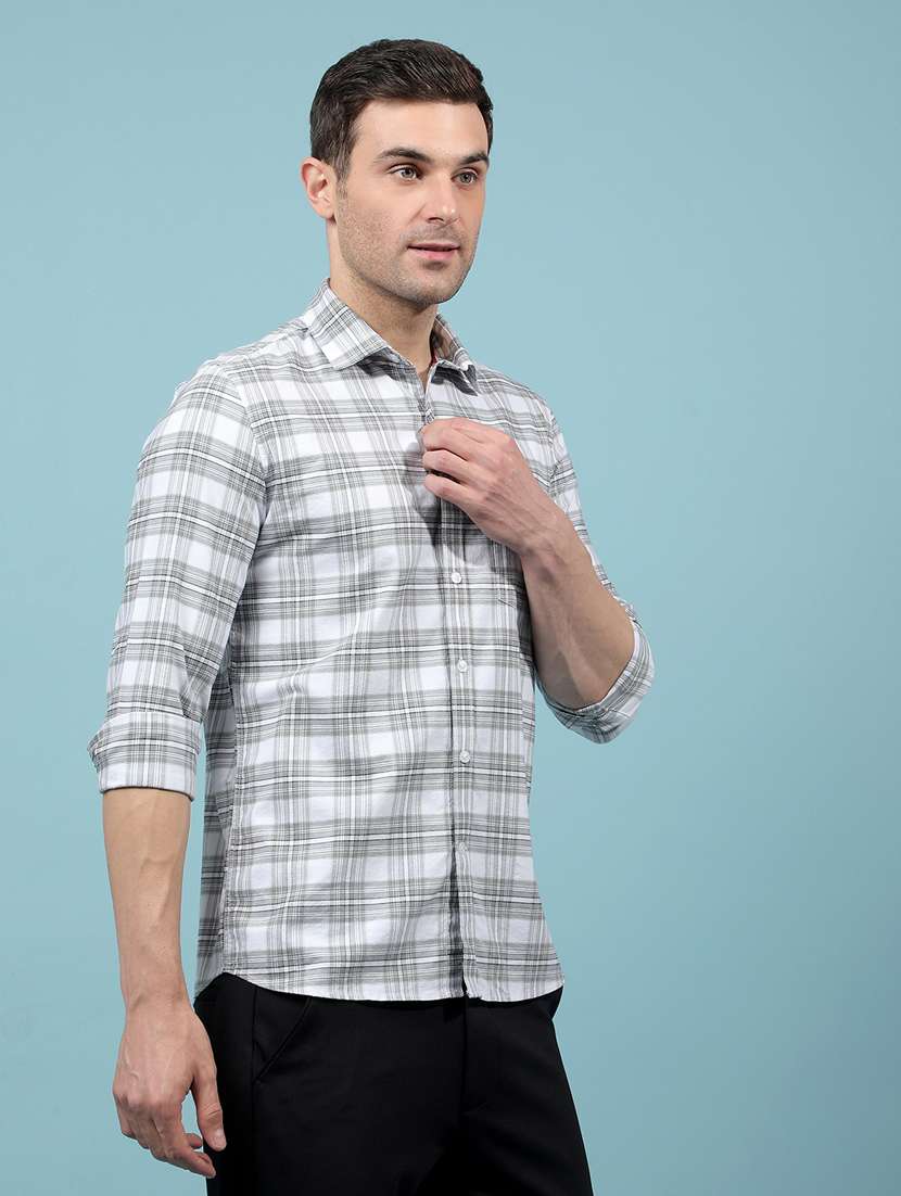 Men Checkered Long Sleeve Regular Fit Casual Shirt - 21914353 -  Standard Image - 1