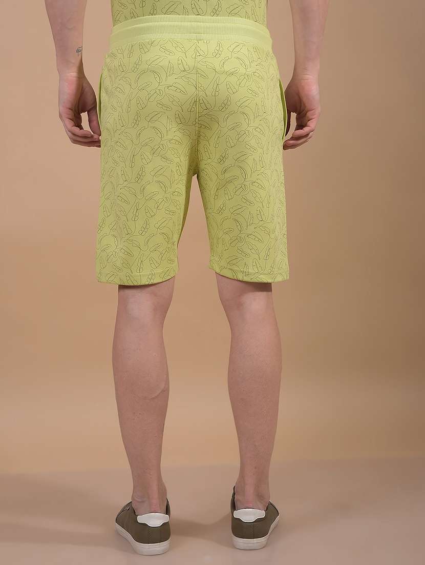 men printed mid rise regular fit short  - 21914366 -  Standard Image - 4