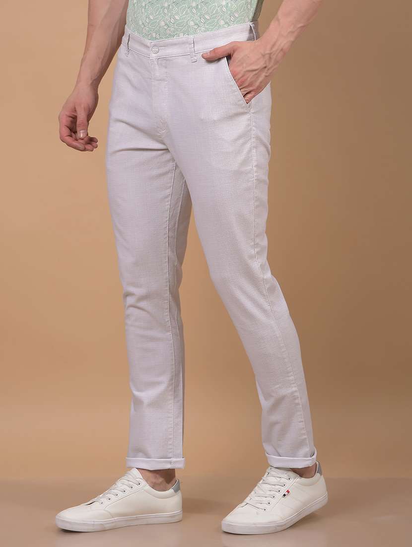 men solid mid rise flat front casual chinos  - 21914371 -  Standard Image - 1