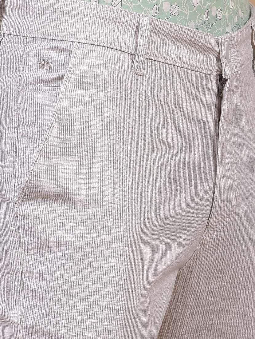 men solid mid rise flat front casual chinos  - 21914371 -  Standard Image - 6