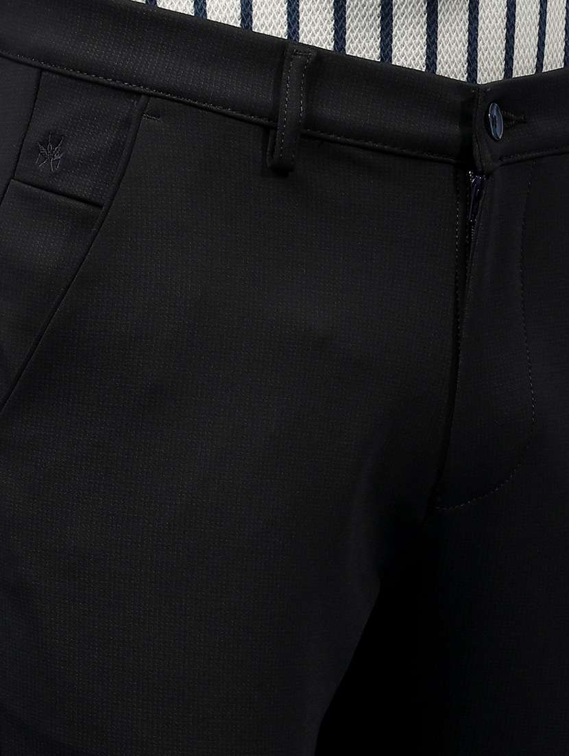 men solid mid rise flat front casual chinos - 21914375 - Standard Image - 6