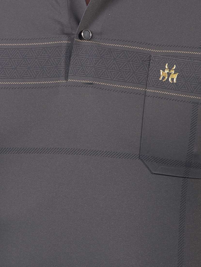 men chest print short sleeve slim fit t-shirt - 21914431 -  Standard Image - 6