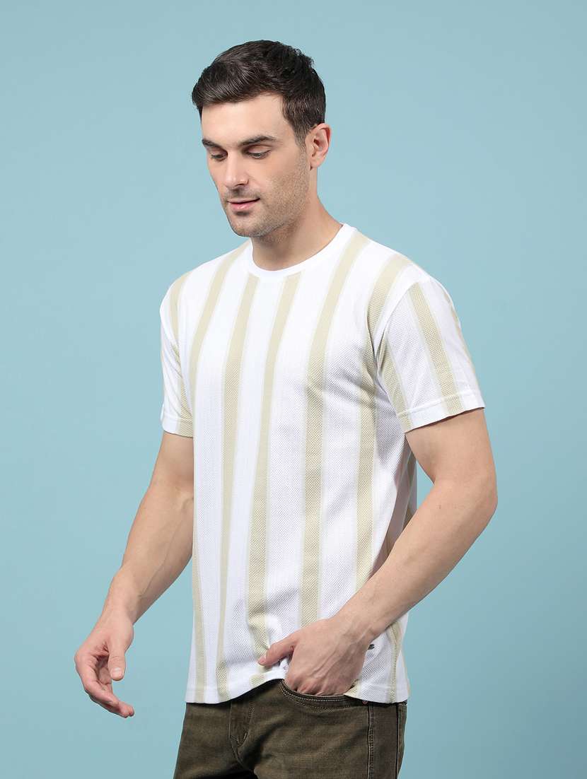 men striped short sleeve regular fit t-shirt - 21914447 -  Standard Image - 1