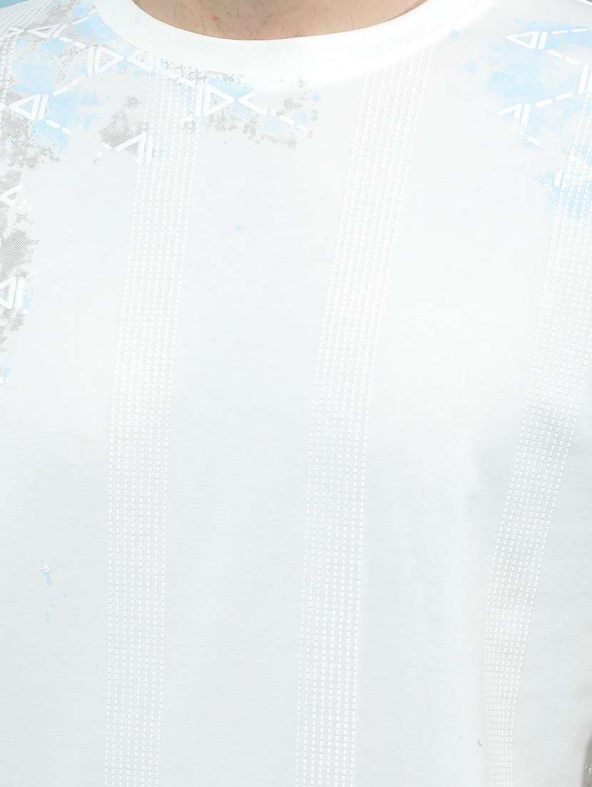 men printed short sleeve slim fit casual t-shirt - 21914450 -  Standard Image - 6