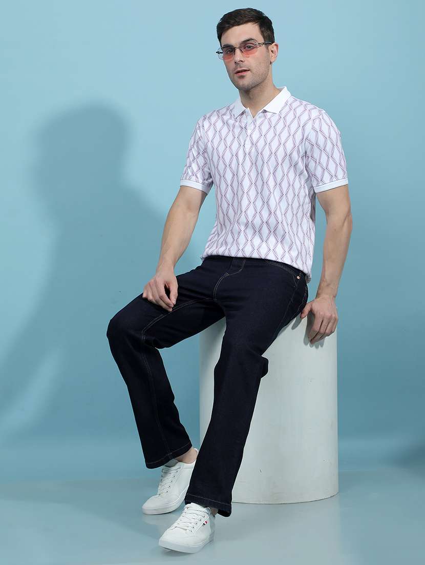 men printed short sleeves regular fit polo t-shirt - 21914466 -  Standard Image - 6