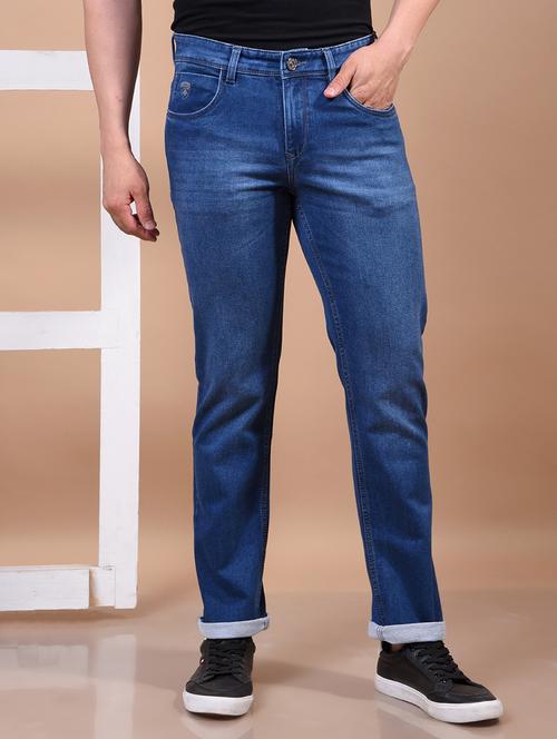 men solid mid rise slim fit jean - 21914469 - Standard Image - 0