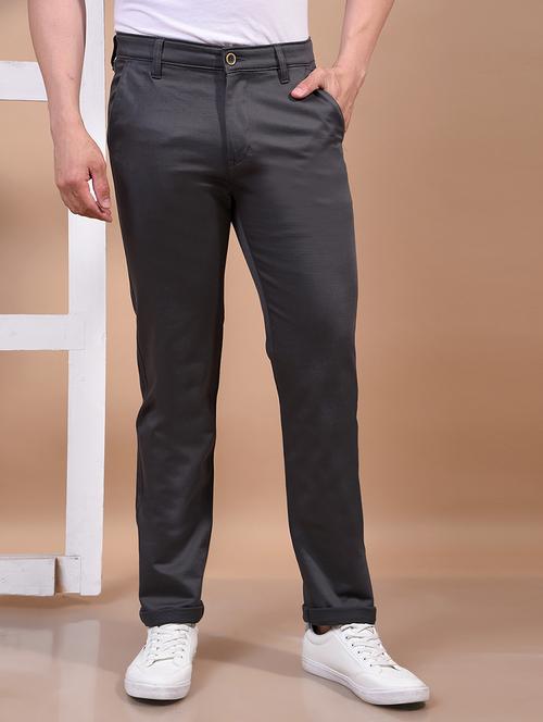 men solid mid rise chinos   - 21914475 -  Standard Image - 0