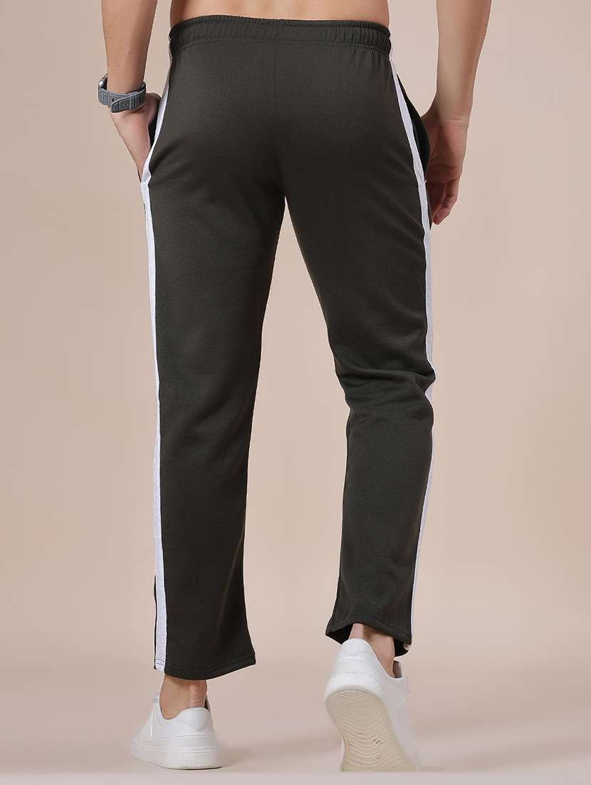 men side taped mid rise full length track pant - 21914965 -  Standard Image - 1