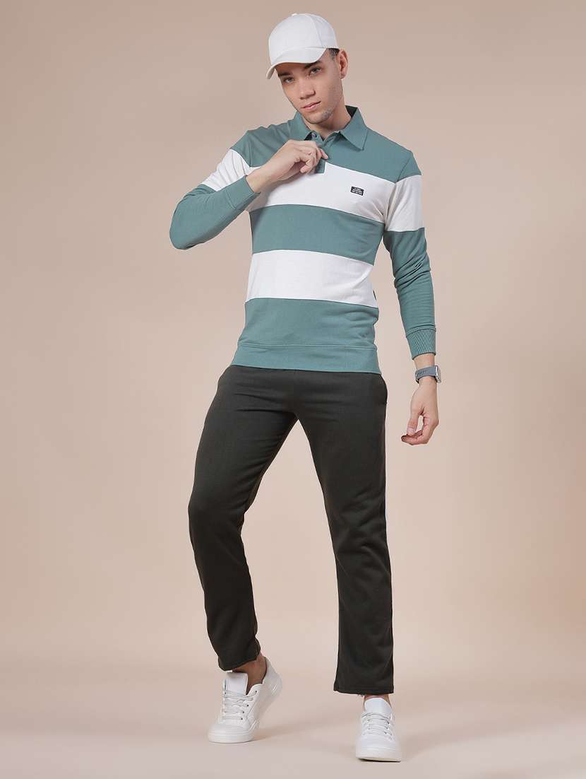 men side taped mid rise full length track pant - 21914965 -  Standard Image - 4