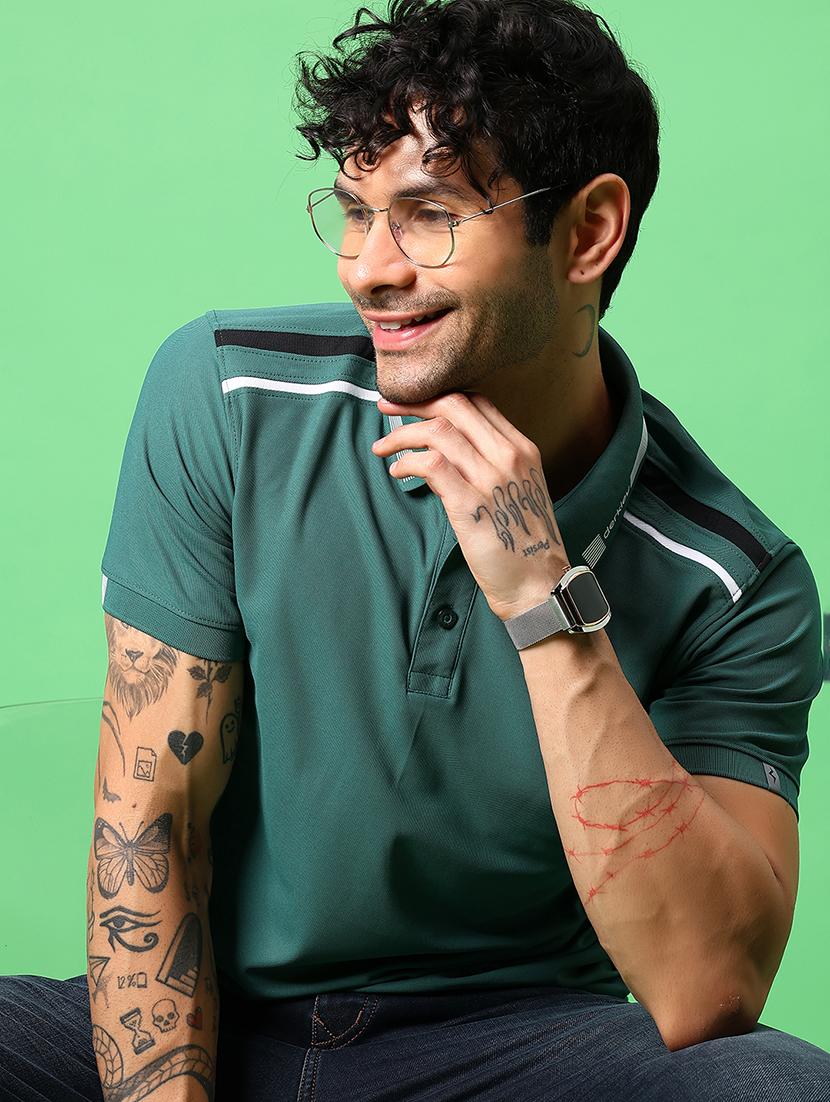 men solid short sleeve regular fit polo t-shirt - 21914982 - Zoom Image - 0