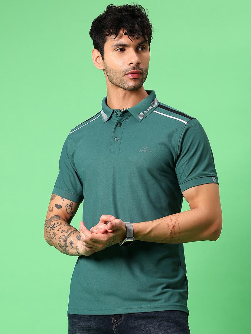 men solid short sleeve regular fit polo t-shirt - 21914982 - Standard Image - 1
