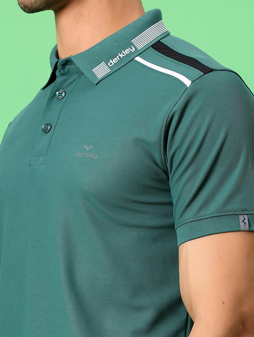 men solid short sleeve regular fit polo t-shirt - 21914982 - Standard Image - 4