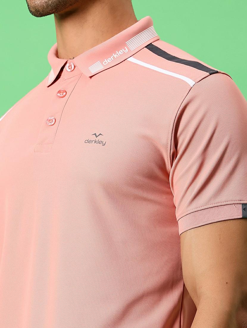 men solid short sleeve slim fit polo t-shirt - 21914993 - Standard Image - 4