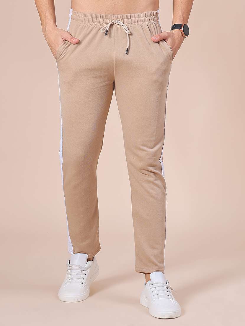 men side taped mid rise full length track pant - 21914997 -  Standard Image - 1