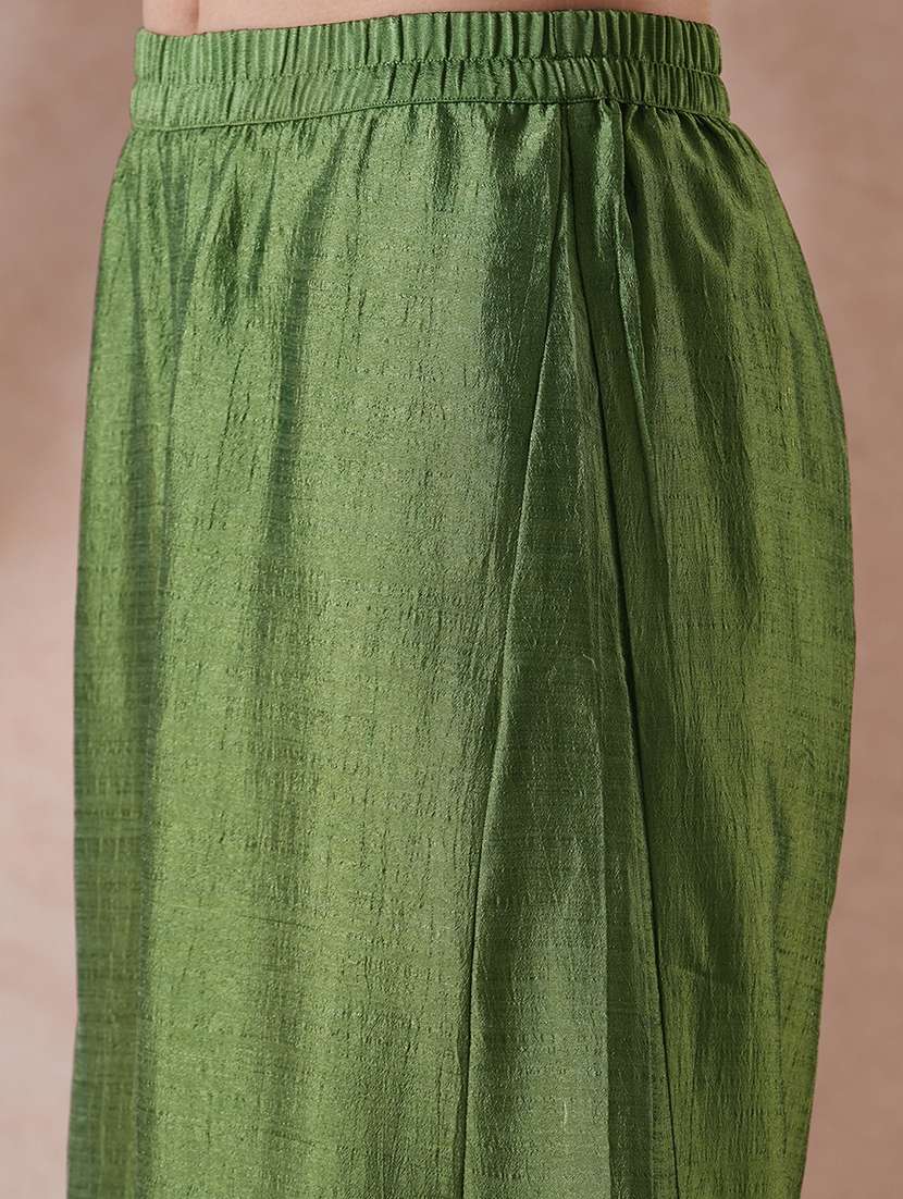 women embroidered anarkali kurta palazzo with dupatta set - 21915410 -  Standard Image - 4