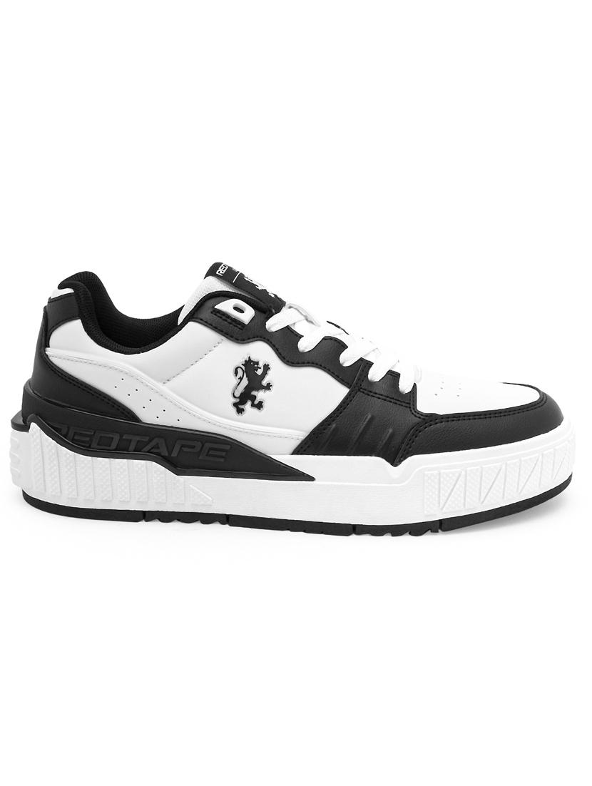 men white & black lace up sneaker - 21915520 - Standard Image - 1