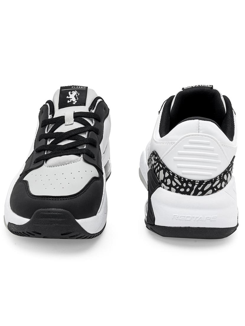 men white & black lace up sneaker - 21915568 - Standard Image - 4