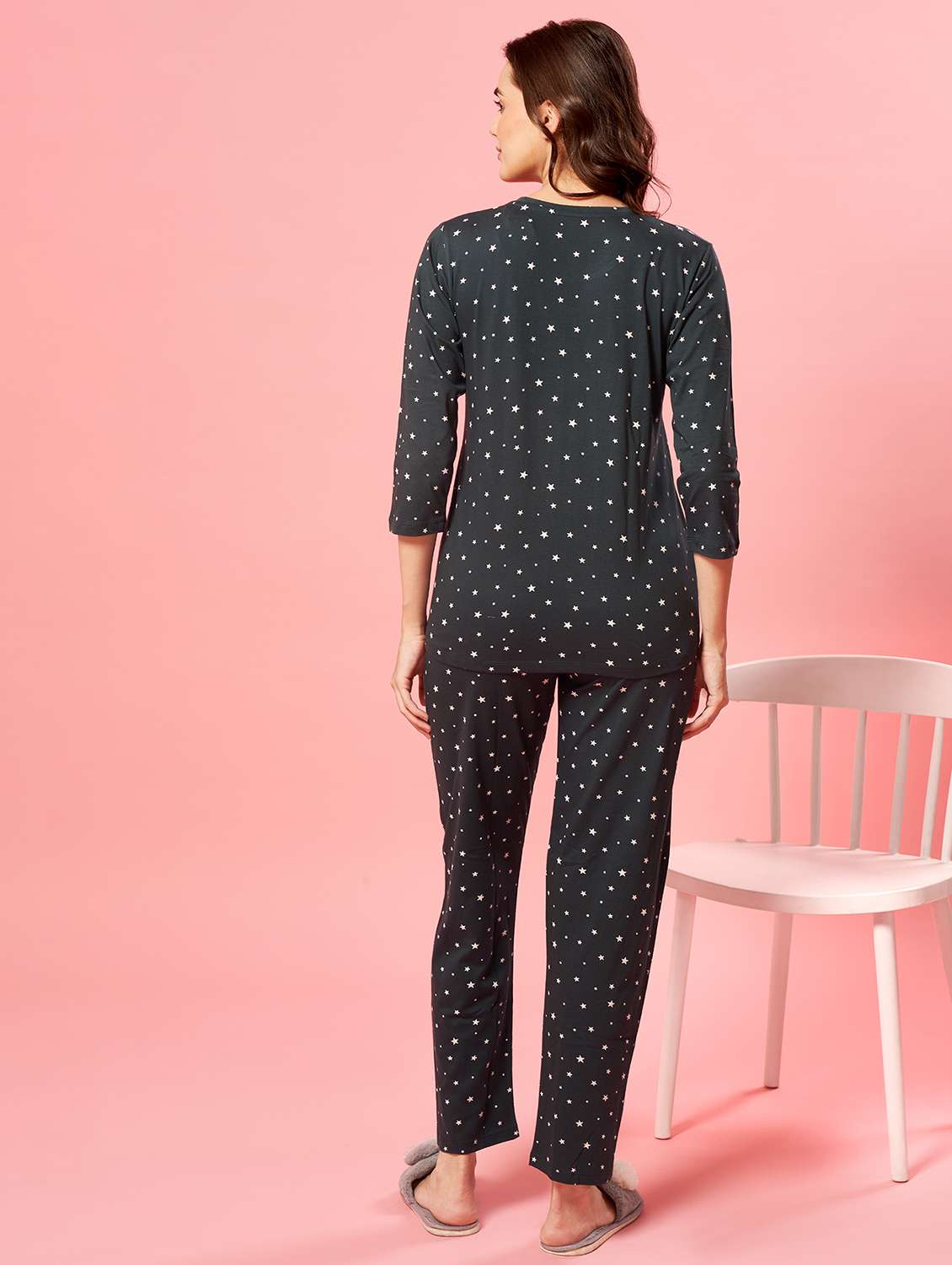 women printed nightwear pyjama set - 21915609 -  Standard Image - 4